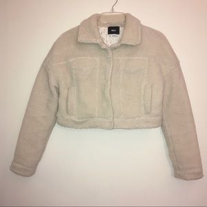 BDG Cropped Boxy Sherpa Jacket